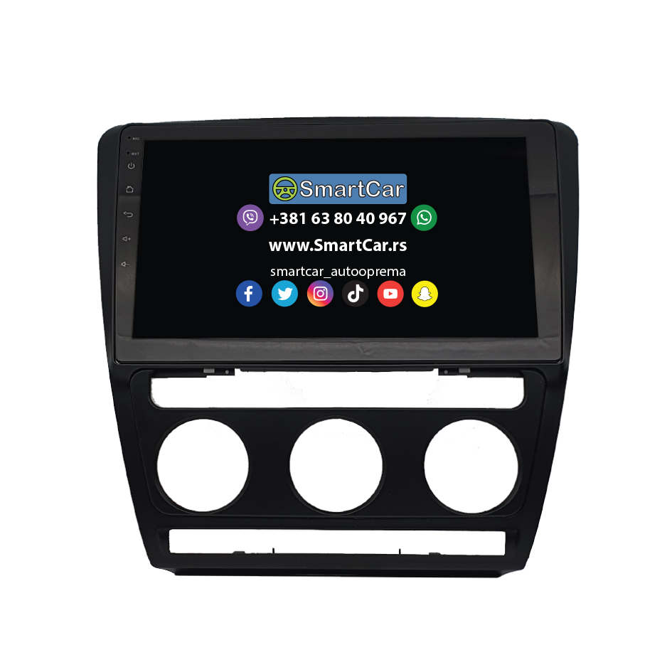 ANDROID MULTIMEDIJA ZA ŠKODA OCTAVIA II A5 1Z (2004-2013) 10" 8+128 CRNA - Image 2