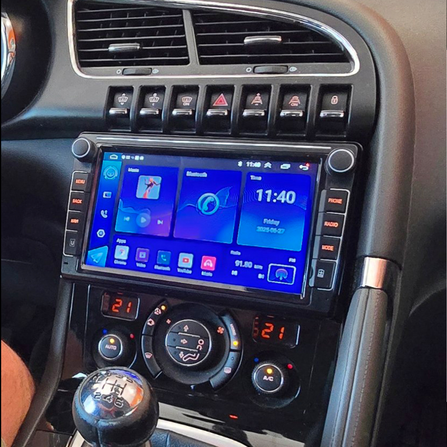 ANDROID MULTIMEDIJA ZA PEUGEOT 5008 (2009-2016) 8" 4+64 sa dugmićima - Image 2