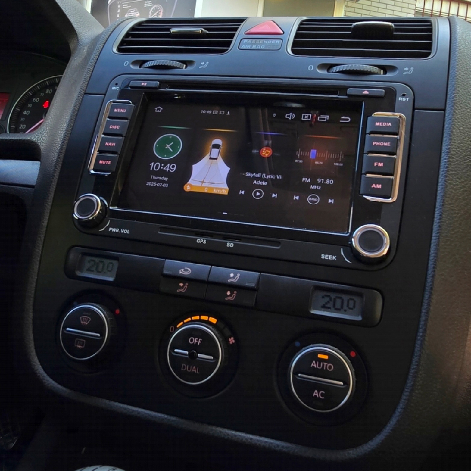 ANDROID MULTIMEDIJA ZA VOLKSWAGEN GOLF 5 (V) (2003-2012) 7" 2+16 DVD - Image 2