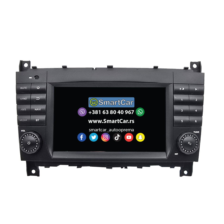 ANDROID MULTIMEDIJA ZA MERCEDES-BENZ C-CLASS (W203) RESTYLING 7" 4+64